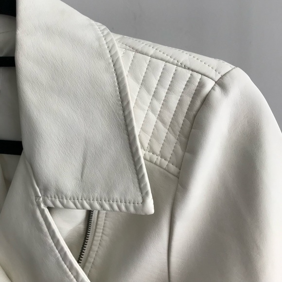 White Faux leather moto jacket JACK by bb dakota Nordstrom - Picture 5 of 7